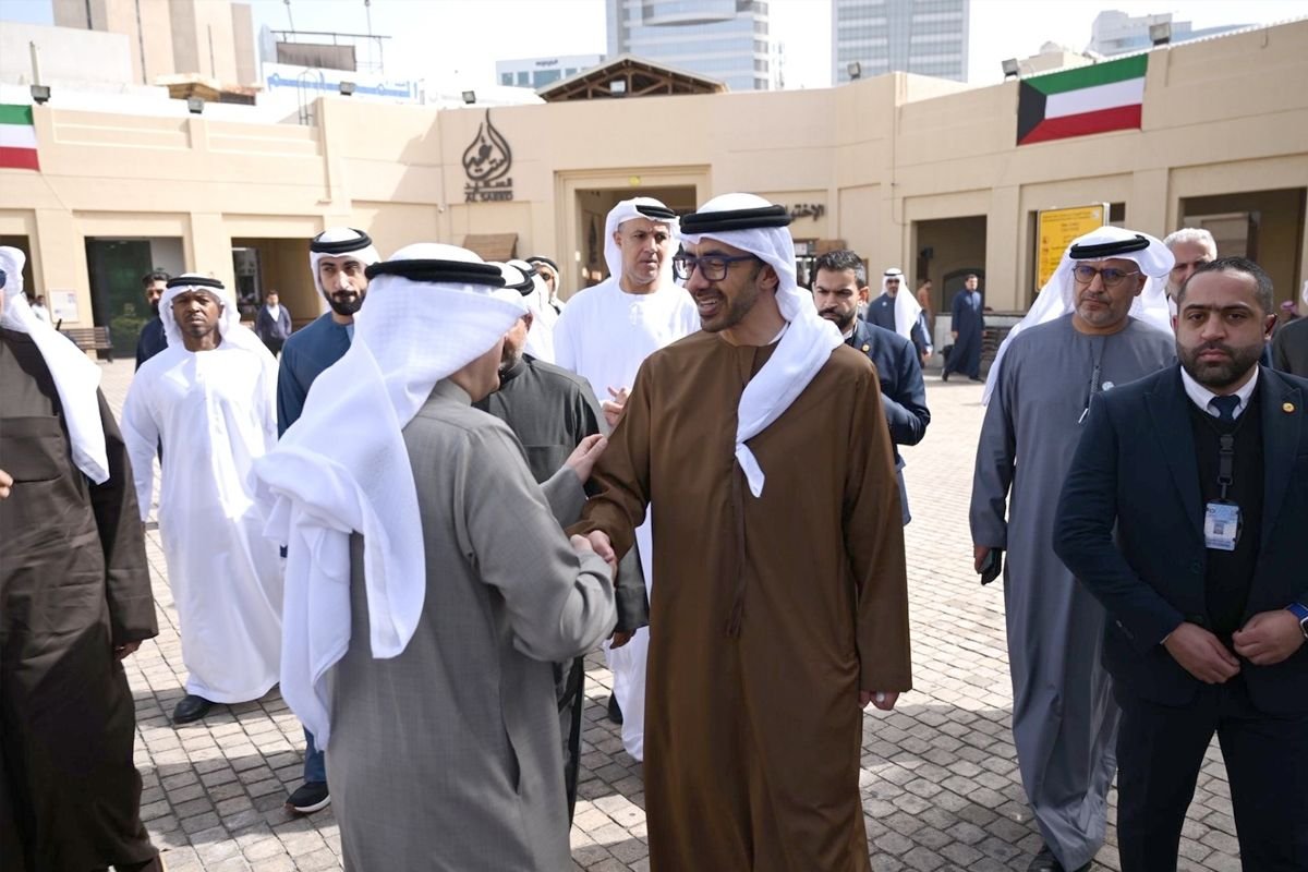 عبدالله بن زايد خلال زيارته «كشك مبارك»