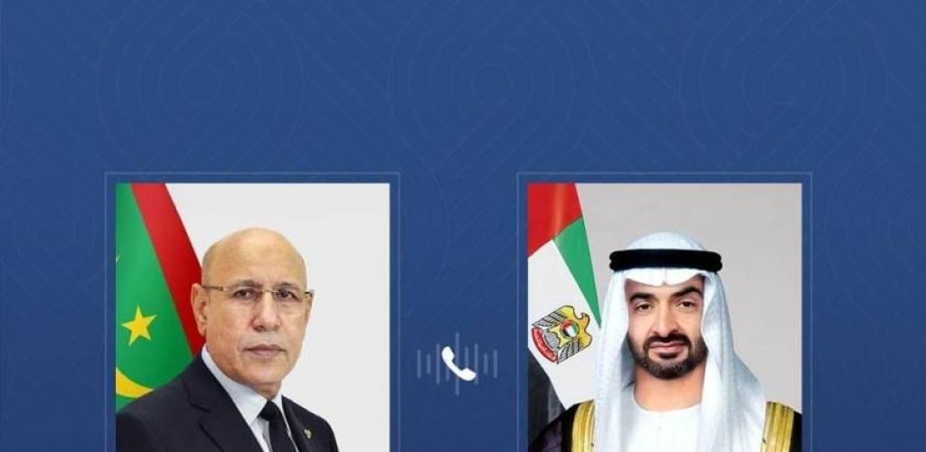 الامارات الان | محمد بن زايد ورئيس موريتانيا يبحثان التطورات في المنطقة | عيون الجزيرة الامارات