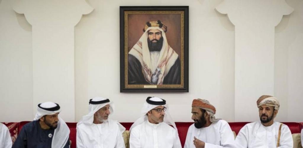 الامارات الان | هزاع ونهيان بن زايد يعزيان بوفاة هويدن الكتبي | عيون الجزيرة الامارات