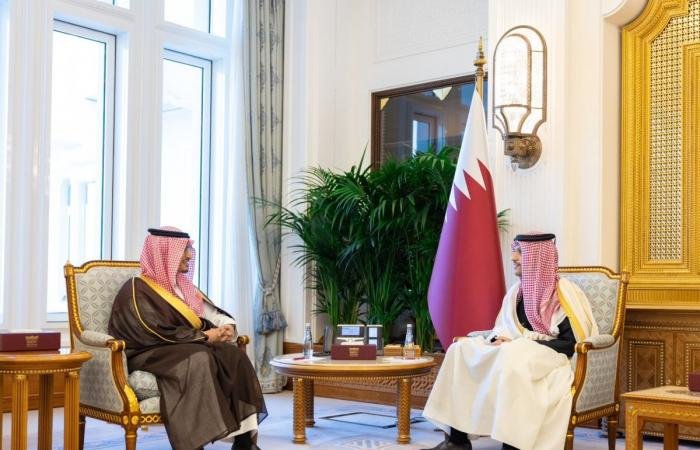 أخبار قطر |  رئيس مجلس الوزراء وزير الخارجية يستقبل السفير السعودي | عيون الجزيرة قطر