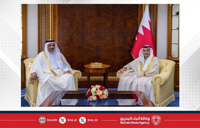 أخبار البحرين | نائب رئيس مجلس الوزراء يستقبل سفير دولة قطر لدى مملكة البحرين بمناسبة تعيينه سفيرًا لبلاده لدى المملكة | عيون الجزيرة