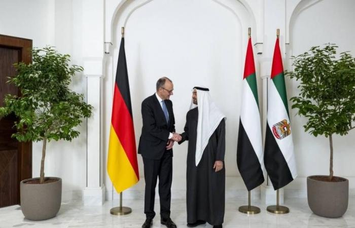 الامارات الان | محمد بن زايد: الإمارات حريصة على تعزيز علاقاتها التنموية مع ألمانيا | عيون الجزيرة الامارات