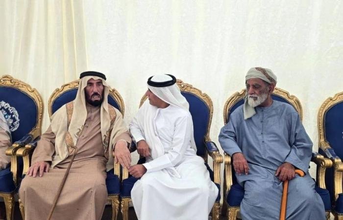 الامارات الان | سالم بن سلطان يعزي في وفاة علي الكتبي برأس الخيمة | عيون الجزيرة الامارات