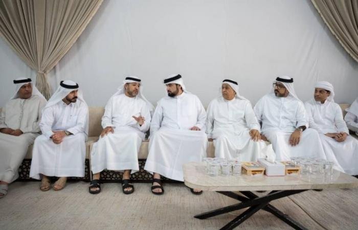 الامارات الان | أحمد بن محمد يعزّي في وفاة عمر البلوشي | عيون الجزيرة الامارات