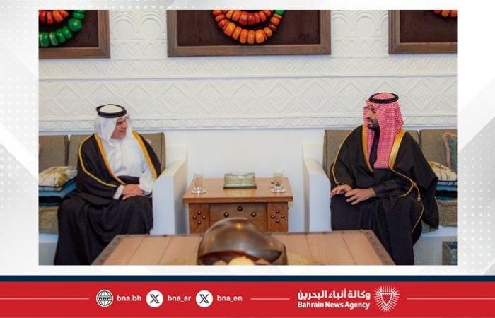 أخبار البحرين | سمو ولي العهد رئيس مجلس الوزراء يلتقي سمو ولي العهد رئيس مجلس الوزراء بالمملكة العربية السعودية ويؤكد: العلاقات الأخوية التاريخية التي تربط البحرين والسعودية تقوم على أسسٍ متينة من التعاون والشراكة والتاريخ المشترك وتشهد مختلف مساراتها تقدمًا وتطورًا | عيون الجزيرة