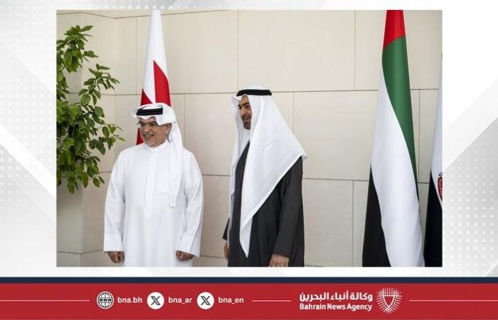 أخبار البحرين | سمو ولي العهد رئيس مجلس الوزراء يلتقي سمو رئيس دولة الإمارات العربية المتحدة ويؤكد: العلاقات البحرينية الإماراتية تقوم على أسس راسخة وتشكل نموذجًا للعلاقات المتميزة التي تستند إلى وشائج القربى والتاريخ المشترك | عيون الجزيرة