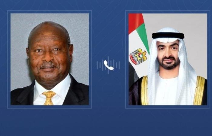 الامارات الان | محمد بن زايد ورئيس أوغندا يبحثان العلاقات وسبل تطويرها | عيون الجزيرة الامارات