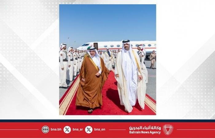 أخبار البحرين | سمو ولي العهد رئيس مجلس الوزراء يصل إلى دولة قطر في زيارةٍ أخوية | عيون الجزيرة