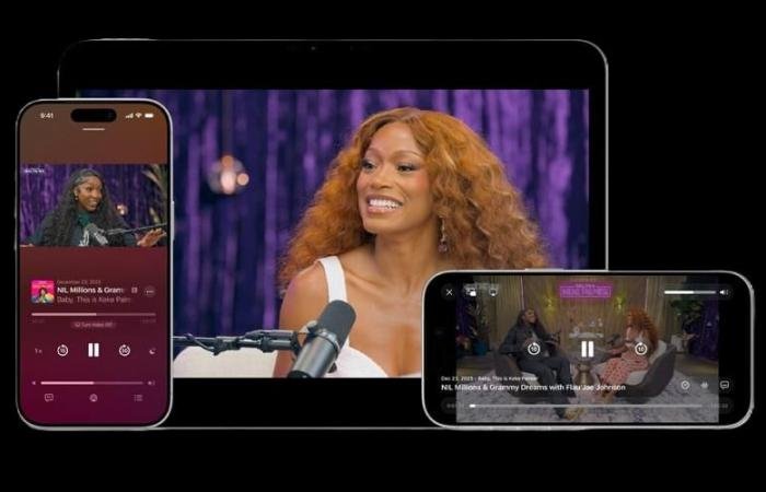 أبل تُنافس يوتيوب وسبوتيفاي ونتفليكس في بث البودكاست المرئي