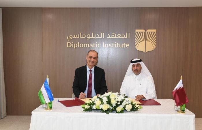 أخبار قطر | المعهد الدبلوماسي في قطر والأكاديمية الدبلوماسية في أوزبكستان يوقعان مذكرة تفاهم للتعاون بمجال التدريب والتأهيل | عيون الجزيرة قطر