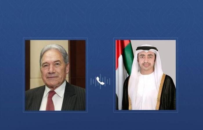 الامارات الان | عبدالله بن زايد ووزير خارجية نيوزيلندا يبحثان هاتفياً علاقات التعاون | عيون الجزيرة الامارات