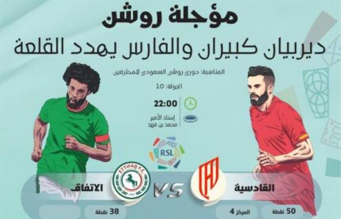 ديربيان كبيران والفارس يهدد القلعة