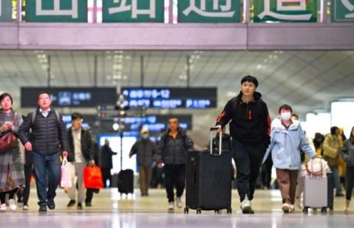 السكك الحديدية الصينية تسجل 36.8 مليون رحلة في يومين