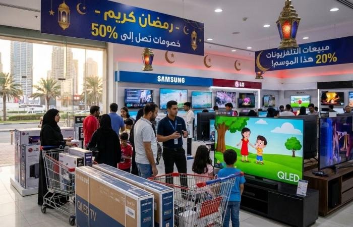 20 % نمو الطلب على شاشات التلفزيون خلال رمضان في الإمارات