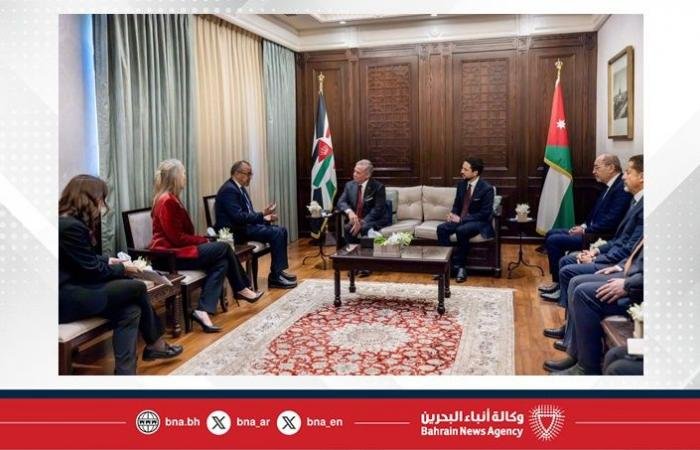 العاهل الأردني يستقبل مديرعام منظمة الصحة العالمية ويؤكد أهمية توسيع الشراكة بين الجانبين | عيون الجزيرة