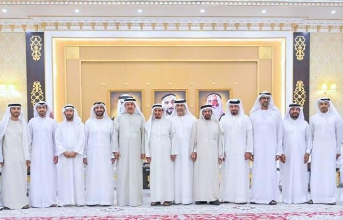 الامارات الان | النعيمي والمعلا وسعود بن صقر يواصلون استقبال المهنئين برمضان | عيون الجزيرة الامارات