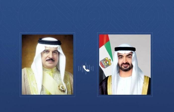 الامارات الان | محمد بن زايد وملك البحرين يبحثان هاتفياً تطورات الأوضاع في المنطقة وتداعياتها | عيون الجزيرة الامارات