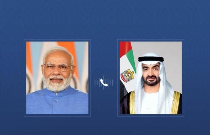 الامارات الان | محمد بن زايد يبحث هاتفياً مع رئيس وزراء الهند التطورات في المنطقة | عيون الجزيرة الامارات
