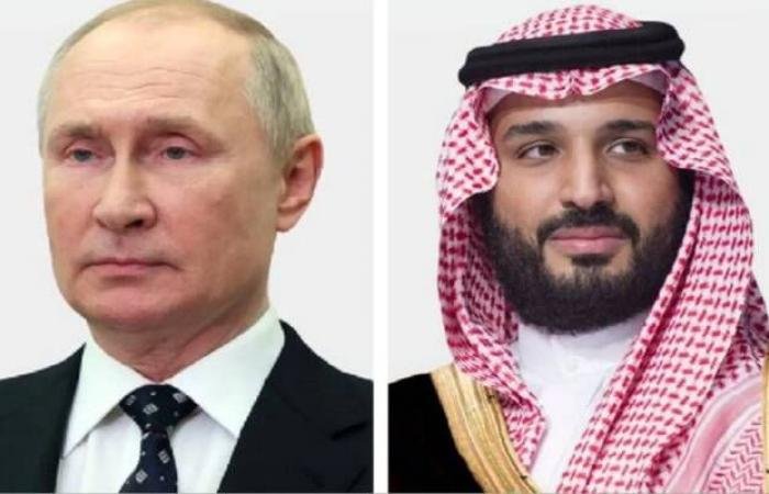 ولي العهد السعودي وبوتين يناقشان هاتفيا التطورات في المنطقة