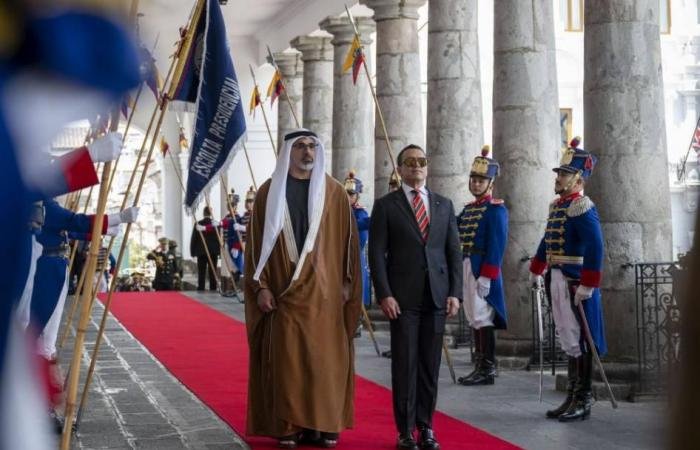الامارات الان | ولي عهد أبوظبي ورئيس الإكوادور يبحثان تعزيز التعاون الثنائي | عيون الجزيرة الامارات