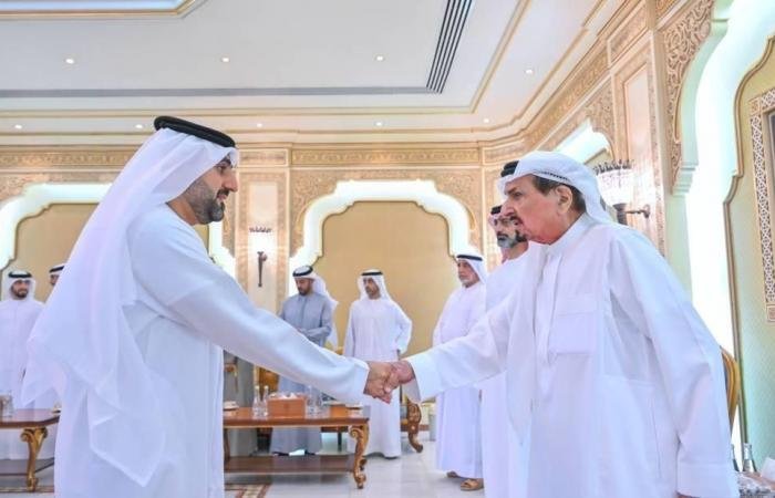 الامارات الان | النعيمي والشرقي والمعلا يواصلون تقبل التهاني بشهر رمضان | عيون الجزيرة الامارات