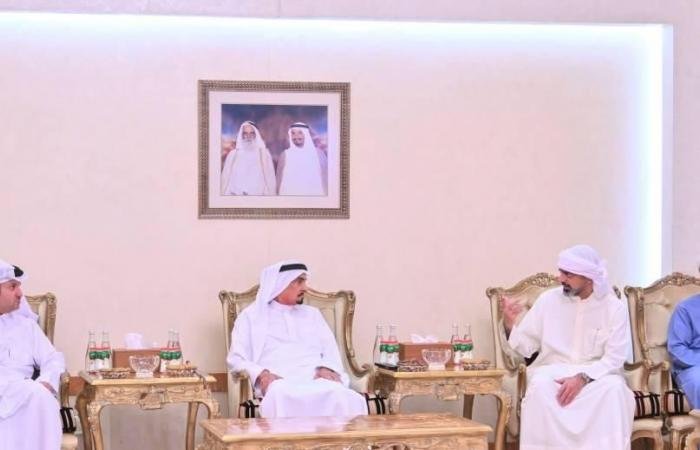 الامارات الان | النعيمي والمعلا وسعود بن صقر يواصلون تقبل التهاني بشهر رمضان | عيون الجزيرة الامارات