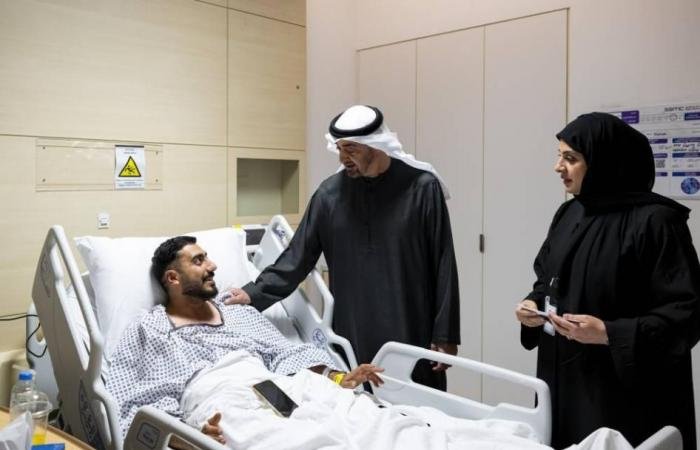 الامارات الان | محمد بن زايد للمصابين في الاعتداءات الإيرانية: أنتم بين أهلكم وفي بلدكم | عيون الجزيرة الامارات