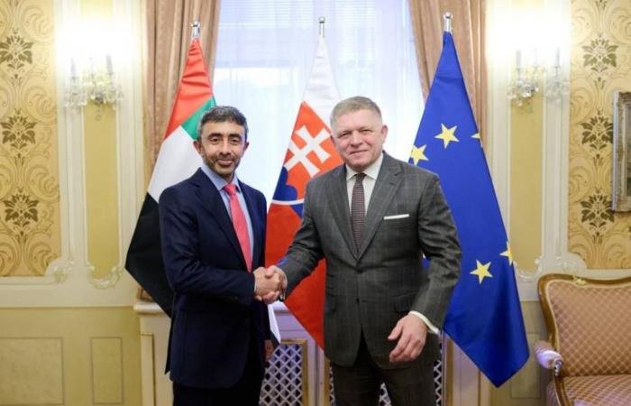 الامارات الان | عبدالله بن زايد: الإمارات حريصة على تعزيز علاقاتها مع سلوفاكيا وتوسيع آفاق التعاون | عيون الجزيرة الامارات