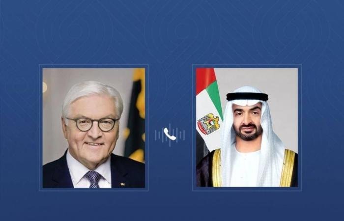 الامارات الان | محمد بن زايد والرئيس الألماني يبحثان هاتفياً الاعتداءات الإيرانية السافرة | عيون الجزيرة الامارات
