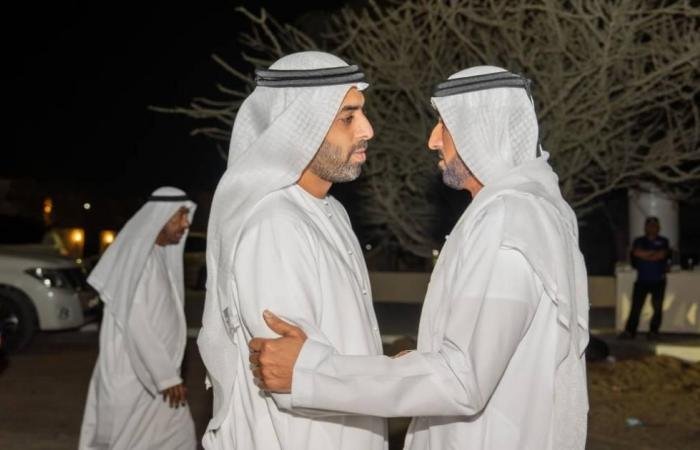 الامارات الان | أحمد بن سعود يعزّي بوفاة سويدان الخاطري | عيون الجزيرة الامارات