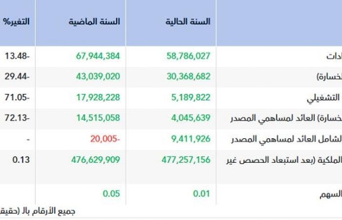 أرباح "مجموعة فتيحي" تهبط 72% في عام 2025 بضغط شركة زميلة