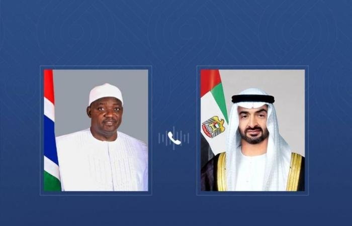الامارات الان | محمد بن زايد ورئيس غامبيا يؤكدان ضرورة الوقف الفوري للأعمال العسكرية | عيون الجزيرة الامارات