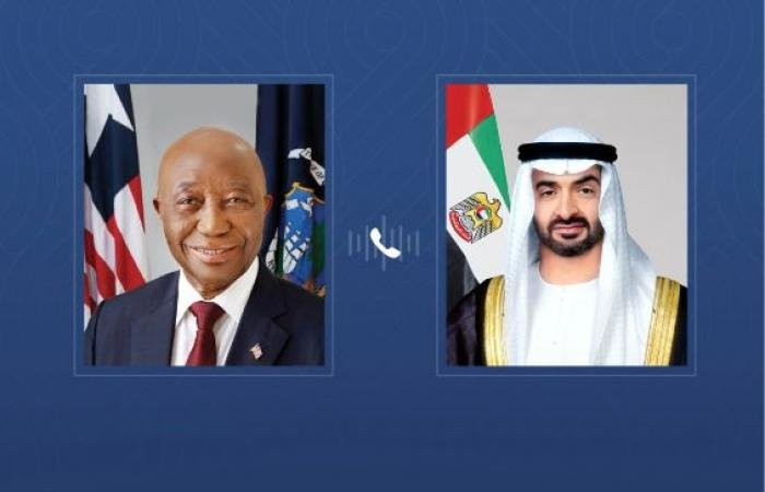 الامارات الان | محمد بن زايد ورئيس ليبيريا يبحثان التطورات العسكرية الخطرة في المنطقة | عيون الجزيرة الامارات