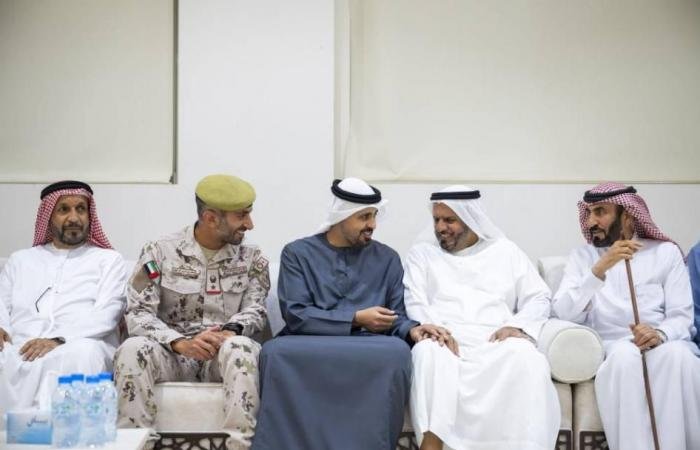 الامارات الان | ذياب بن محمد يعزي في شهيد الوطن والواجب علي الطنيجي | عيون الجزيرة الامارات