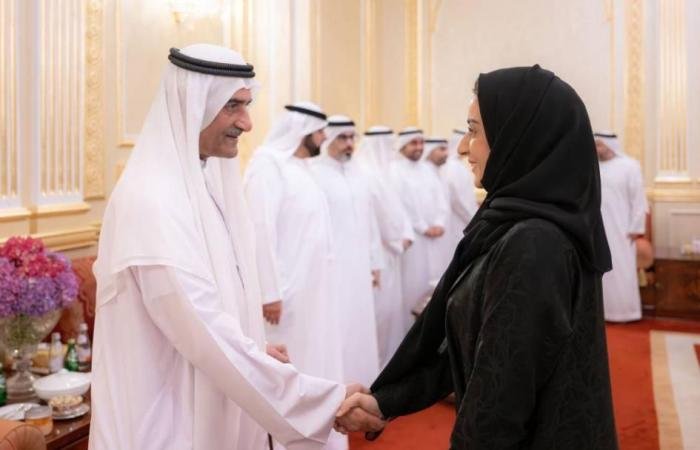 الامارات الان | الشرقي ومحمد بن حمد يتقبلان التهاني بشهر رمضان | عيون الجزيرة الامارات