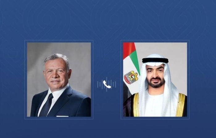 الامارات الان | محمد بن زايد وملك الأردن يبحثان هاتفياً التطورات الإقليمية وتداعياتها على أمن المنطقة | عيون الجزيرة الامارات