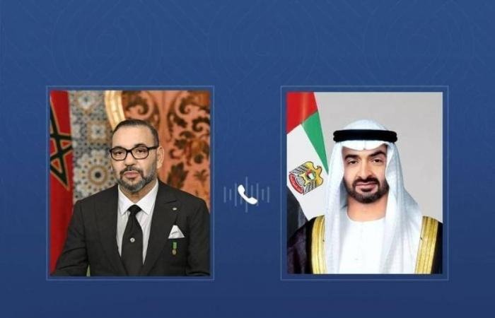الامارات الان | محمد بن زايد وملك المغرب يبحثان هاتفياً التطورات الإقليمية | عيون الجزيرة الامارات