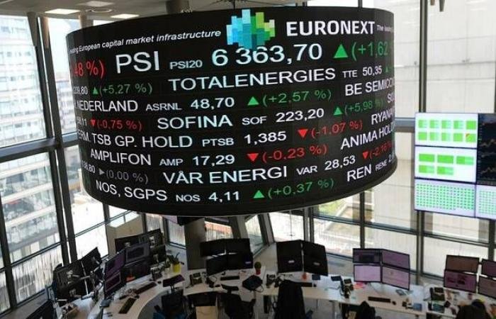 ارتفاع الأسهم الأوروبية في مستهل تعاملات الأسبوع