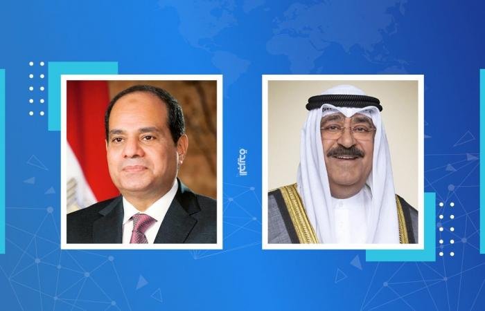 أخبار الكويت | سمو أمير البلاد يتلقى اتصالا هاتفيا من الرئيس المصري | عيون الجزيرة الكويت