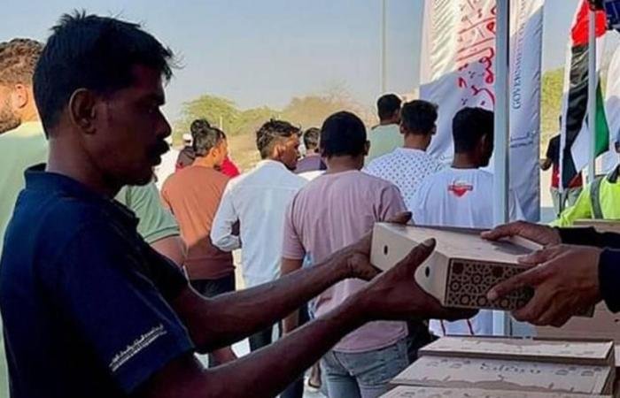 الامارات الان | بلدية أم القيوين تقدم 25 ألف وجبة للعمال | عيون الجزيرة الامارات