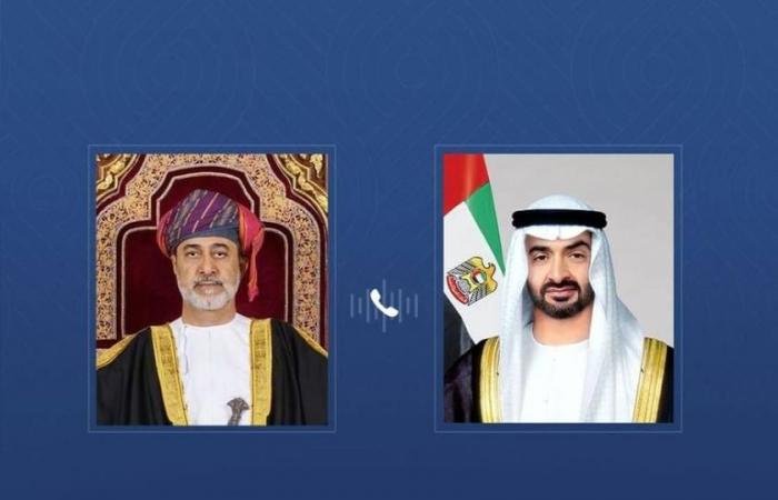 الامارات الان | محمد بن زايد وسلطان عمان يتبادلان هاتفياً تهاني عيد الفطر المبارك | عيون الجزيرة الامارات