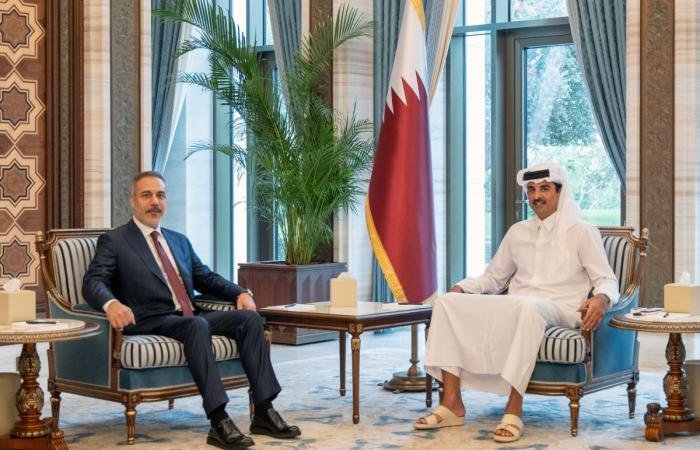 أخبار قطر | سمو الأمير يستقبل وزير الخارجية التركي | عيون الجزيرة قطر