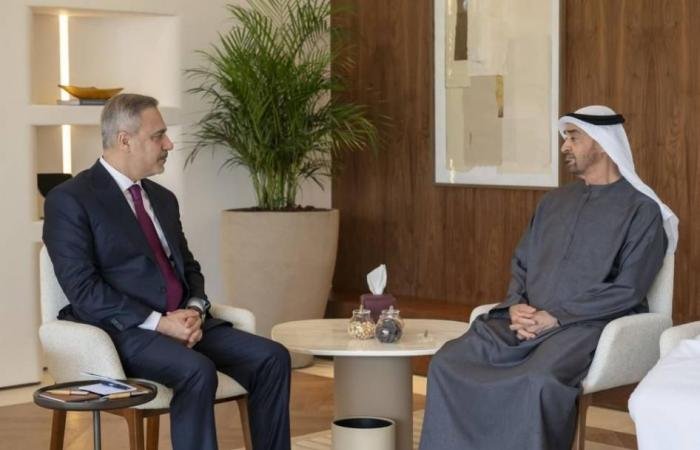 الامارات الان | محمد بن زايد يبحث ووزير الخارجية التركي التصعيد العسكري في المنطقة | عيون الجزيرة الامارات