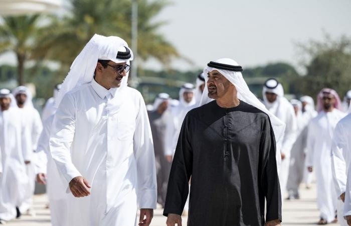 رئيس الإمارات يستقبل أمير قطر في زيارة أخوية ويبحثان الاعتداءات الإيرانية ضد دول المنطقة | عيون الجزيرة