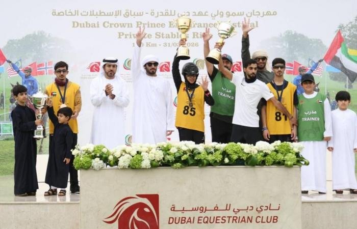 الرياضة الان | فاطمة المري بطلة كأس ولي عهد دبي للإسطبلات الخاصة | عيون الجزيرة الرياضي