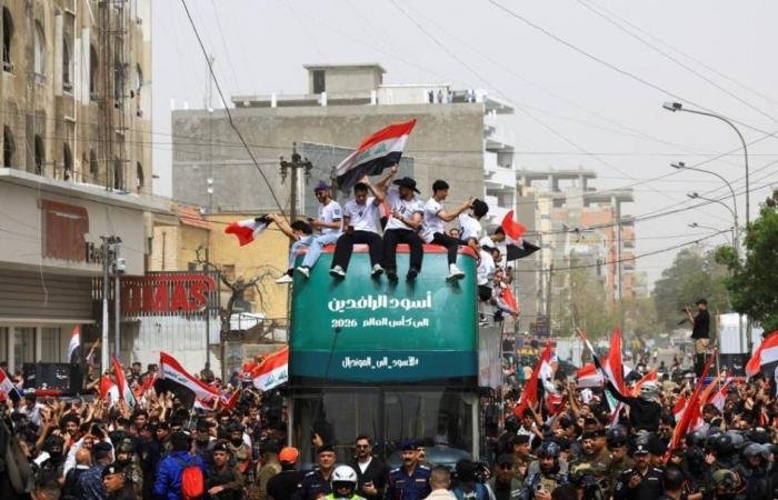 الرياضة الان | استقبال شعبي كبير لـ«أسود الرافدين» في بغداد | عيون الجزيرة الرياضي