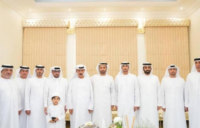 الامارات الان | محمد بن سعود يحضر مأدبة غداء محمد الزعابي | عيون الجزيرة الامارات