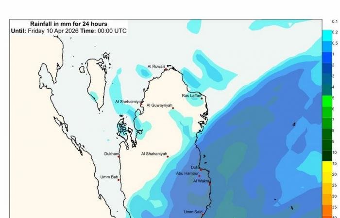 أخبار قطر | الأرصاد: أمطار متفرقة من الخميس وحتى مطلع الأسبوع القادم | عيون الجزيرة قطر