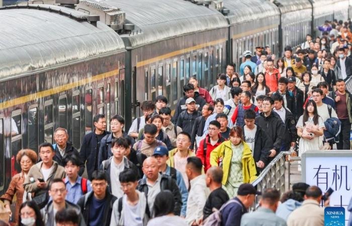 الصين تسجل 845 مليون رحلة ركاب في 3 أيام