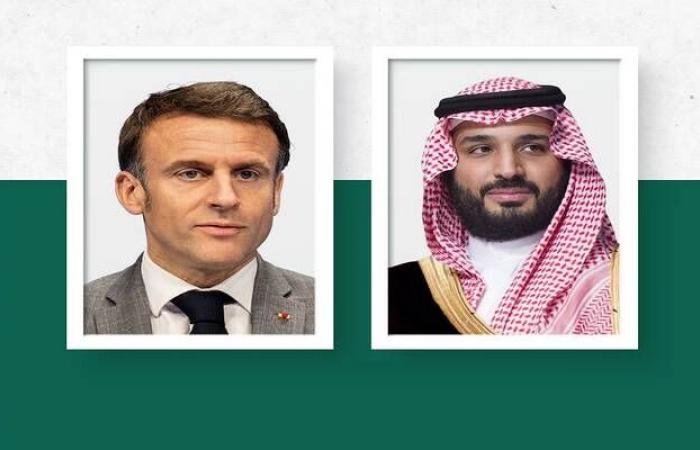 ولي العهد يبحث مع ماكرون تأثير تهديدات الملاحة البحرية في الاقتصاد العالمي